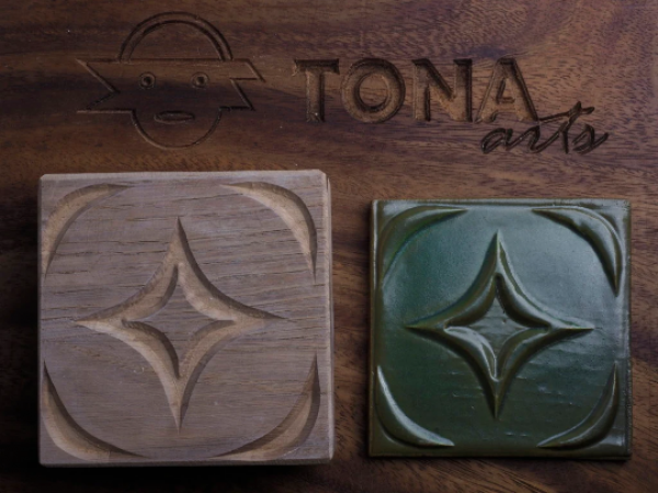 TILE-PAT-48n 7 x 7 cm Stempel > Quadratische Stempel TONA arts