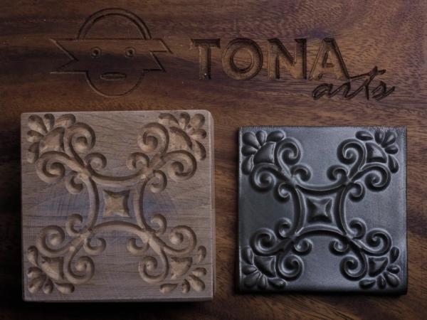 TILE-PAT-49n 7 x 7 cm Stempel > Quadratische Stempel TONA arts