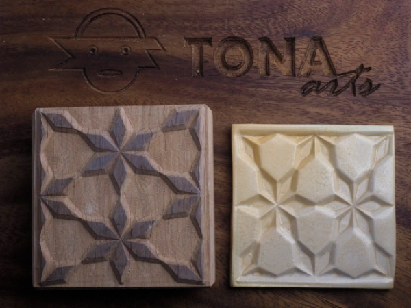 TILE-pat-51 7 x 7 cm Stempel > Quadratische Stempel TONA arts