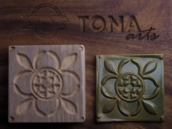 TILE-pat-53n 7 x 7 cm Stempel > Quadratische Stempel TONA arts