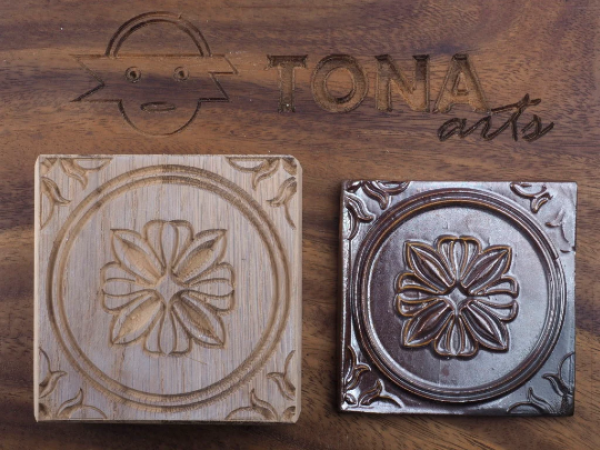 TILE-pat-57n 7 x 7 cm Stempel > Quadratische Stempel TONA arts