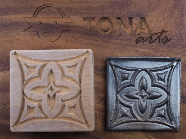 TILE-pat-63n 7 x 7 cm Stempel > Quadratische Stempel TONA arts