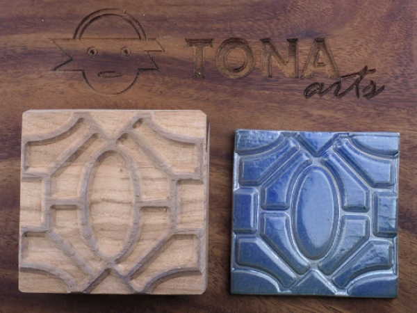 TILE-PAT-68 7 x 7 cm Stempel > Quadratische Stempel TONA arts