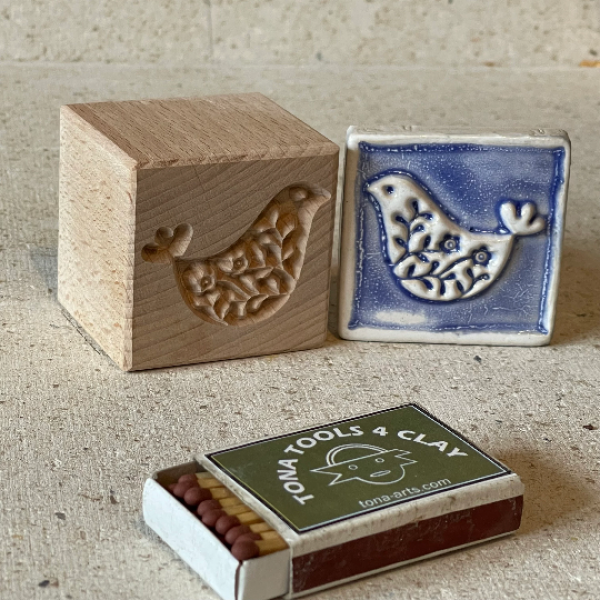 Vogel-Nordischer Stil -b13 n 7 x 7 cm Stempel > Motivstempel > Vögel TONA arts