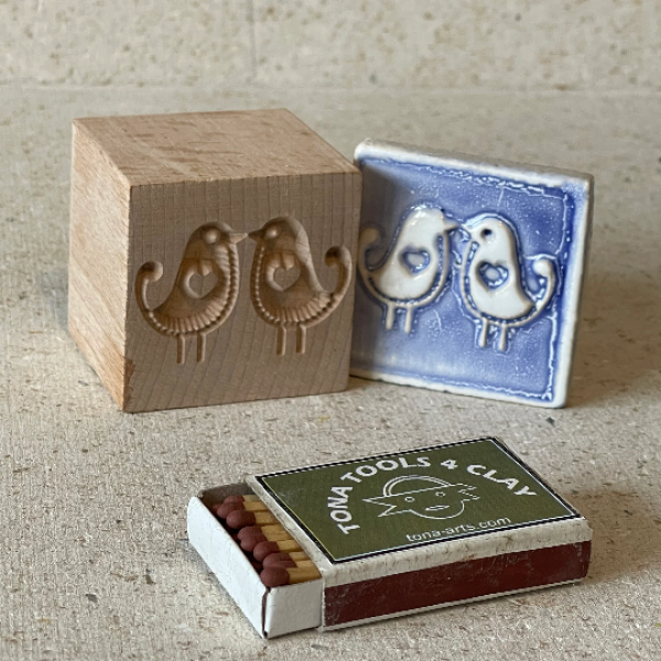 Vogel-Nordischer Stil -b7n 7 x 7 cm Stempel > Motivstempel > Vögel TONA arts