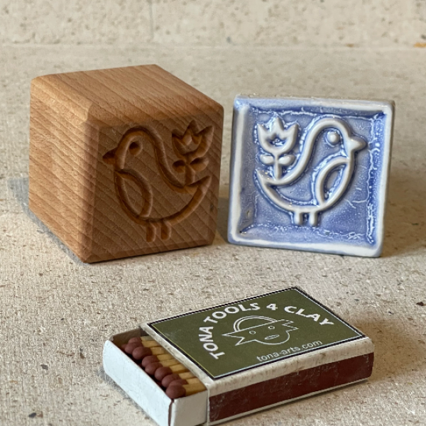 Vogel-Nordischer Stil -bxn 7 x 7 cm Stempel > Motivstempel > Vögel TONA arts