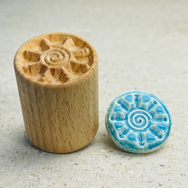 Ornament-Spiral-Sonne rs40 Runde Stempel TONA arts