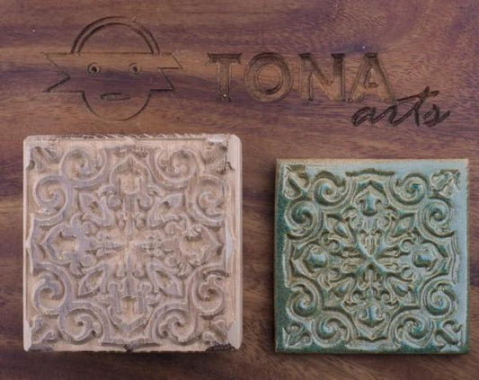 TILE-PAT-130 Stempel > Quadratische Stempel TONA arts