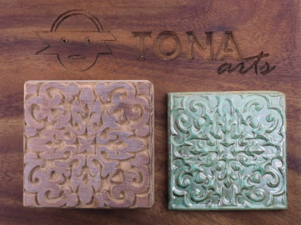 TILE-pat-131 7 x 7 cm Stempel > Quadratische Stempel TONA arts
