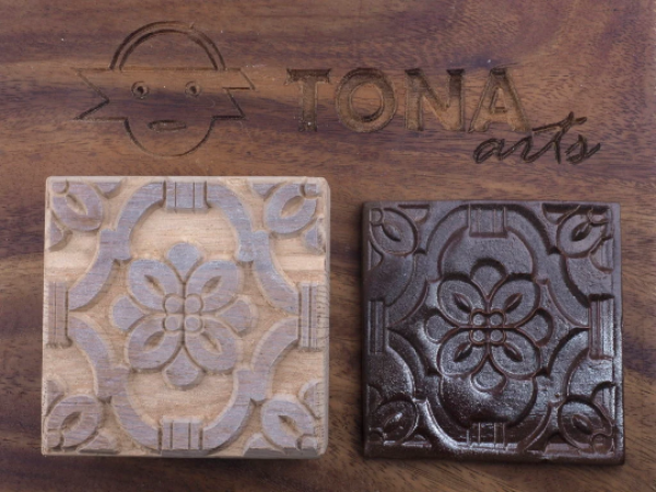 TILE-PAT-132 7 x 7 cm Stempel > Quadratische Stempel TONA arts