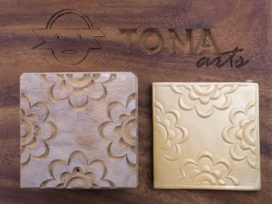 TILE-pat-133n 7 x 7 cm Stempel > Quadratische Stempel TONA arts