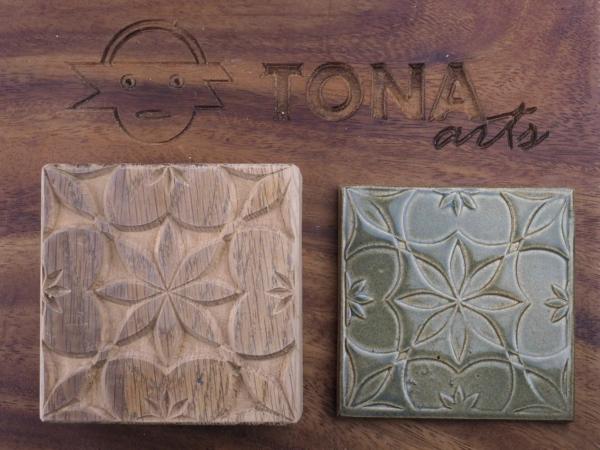 TILE-PAT-134 7 x 7 cm Stempel > Quadratische Stempel TONA arts