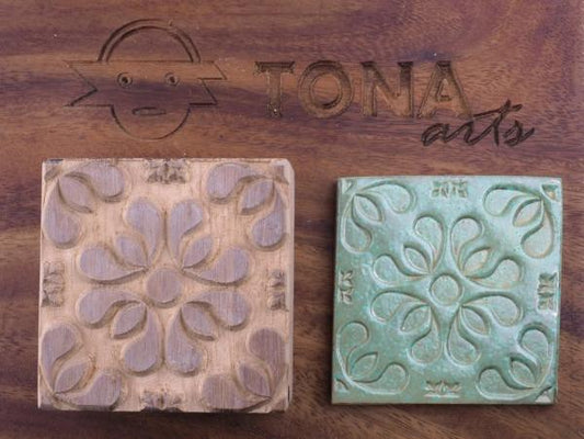 TILE-PAT-137 7 x 7 cm Stempel > Quadratische Stempel TONA arts