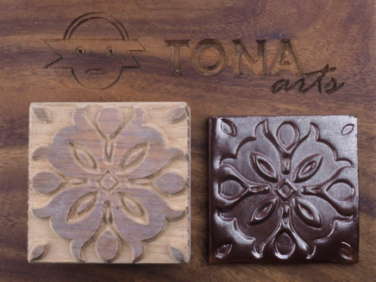 TILE-pat-139 7 x 7 cm Stempel > Quadratische Stempel TONA arts