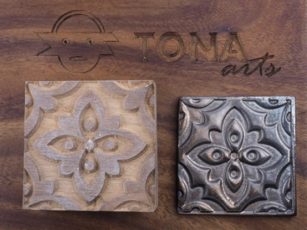 TILE-PAT-162n 7 x 7 cm Stempel > Quadratische Stempel TONA arts