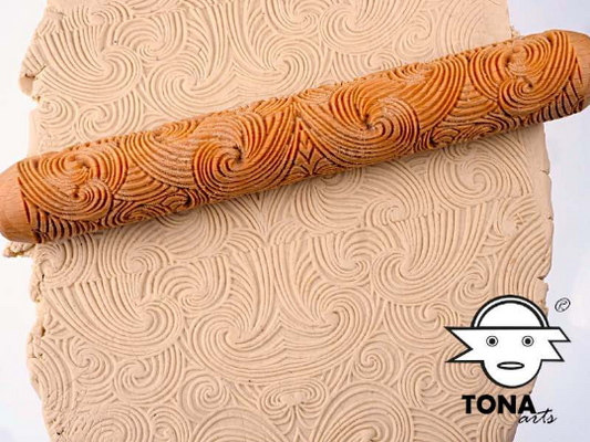 HandRoller - Wirbel - Wellenmuster HR2-27 TONA arts