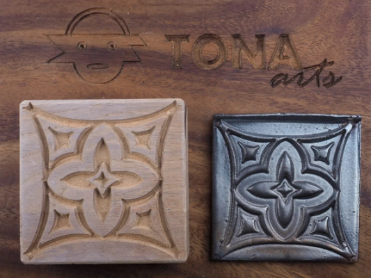 TILE-pat-63n 7 x 7 cm Stempel > Quadratische Stempel TONA arts