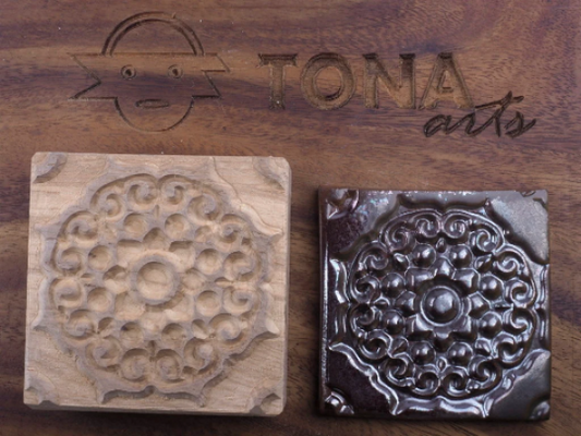 TILE-PAT-69 7 x 7 cm Stempel > Quadratische Stempel TONA arts