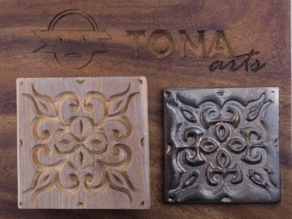 TILE-pat-70n 7 x 7 cm Stempel > Quadratische Stempel TONA arts