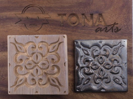 TILE-pat-70n 7 x 7 cm Stempel > Quadratische Stempel TONA arts