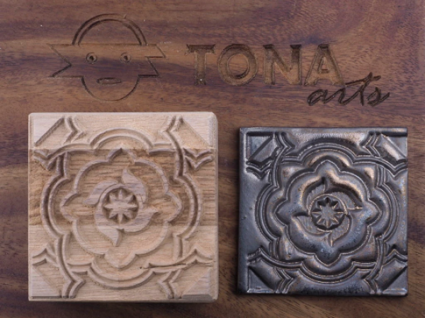 TILE-PAT-77 7 x 7 cm Stempel > Quadratische Stempel TONA arts