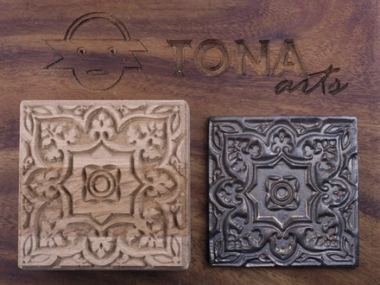 TILE-pat-80 7 x 7 cm Stempel > Quadratische Stempel TONA arts