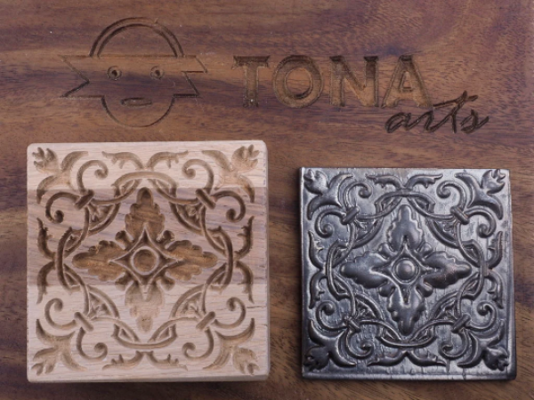 TILE-pat-81n 7 x 7 cm Stempel > Quadratische Stempel TONA arts