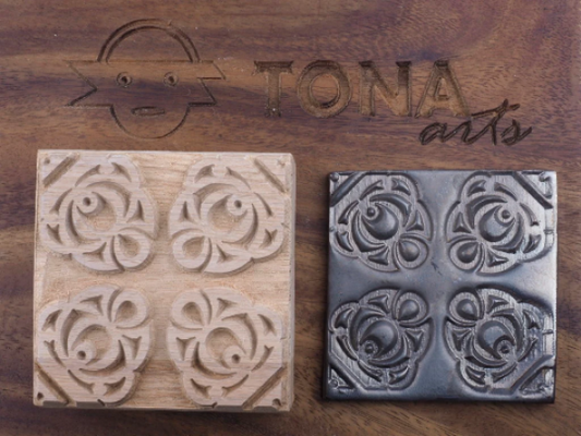 TILE-PAT-82 7 x 7 cm Stempel > Quadratische Stempel TONA arts