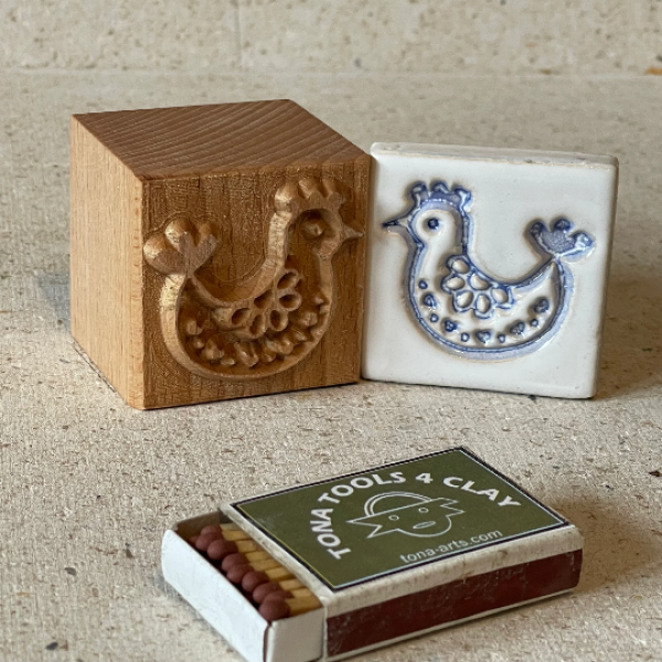 Vogel-Nordischer Stil -b11 7 x 7 cm Stempel > Motivstempel > Vögel TONA arts