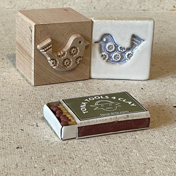 Vogel-Nordischer Stil -b14 7 x 7 cm Stempel > Motivstempel > Vögel TONA arts