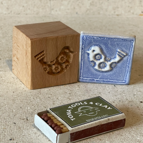 Vogel-Nordischer Stil -b14n 7 x 7 cm Stempel > Motivstempel > Vögel TONA arts