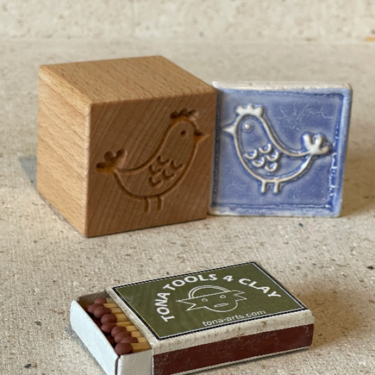 Vogel-Nordischer Stil -b15n 7 x 7 cm Stempel > Motivstempel > Vögel TONA arts