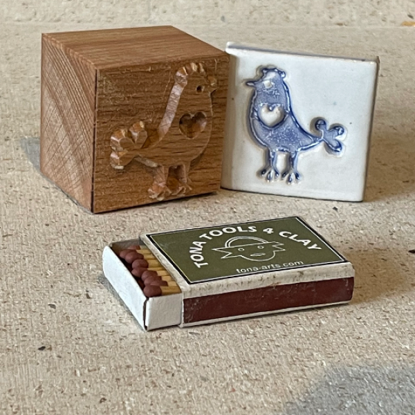 Vogel-Nordischer Stil -b16 7 x 7 cm Stempel > Motivstempel > Vögel TONA arts