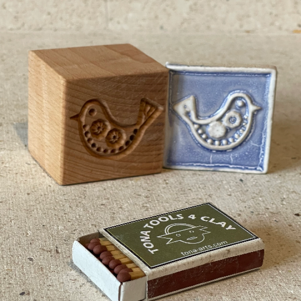 Vogel-Nordischer Stil -b3n 7 x 7 cm Stempel > Motivstempel > Vögel TONA arts