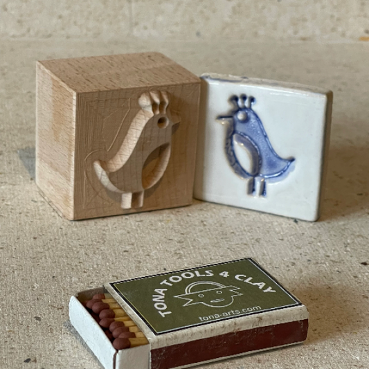 Vogel-Nordischer Stil -b5 7 x 7 cm Stempel > Motivstempel > Vögel TONA arts