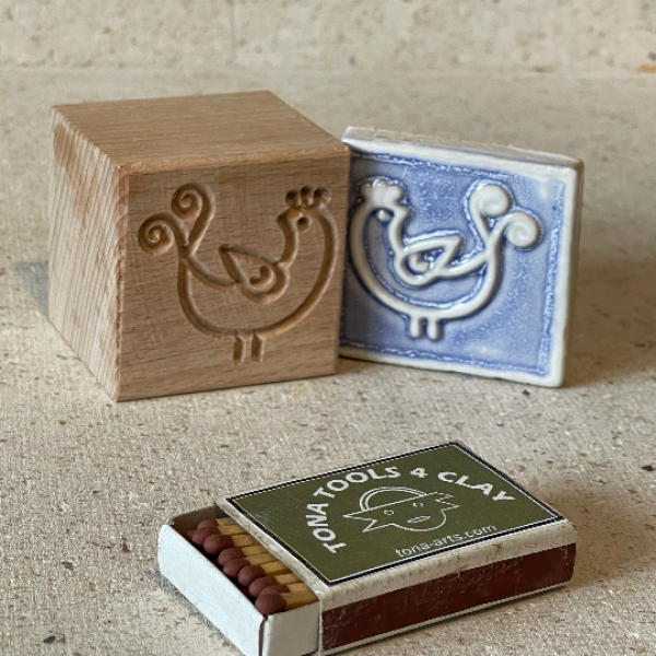 Vogel-Nordischer Stil -b8n 7 x 7 cm Stempel > Motivstempel > Vögel TONA arts