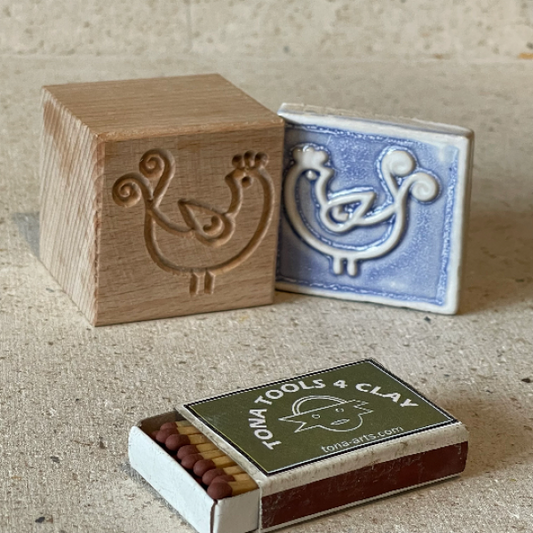 Vogel-Nordischer Stil -b8n 7 x 7 cm Stempel > Motivstempel > Vögel TONA arts