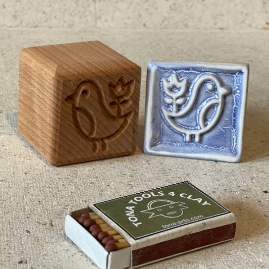 Vogel-Nordischer Stil -bxn 7 x 7 cm Stempel > Motivstempel > Vögel TONA arts