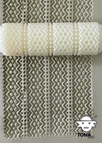 3D HandRoller-F28-ZIG-ZAG Default Title Ton Roller > Kunststoffroller TONA arts