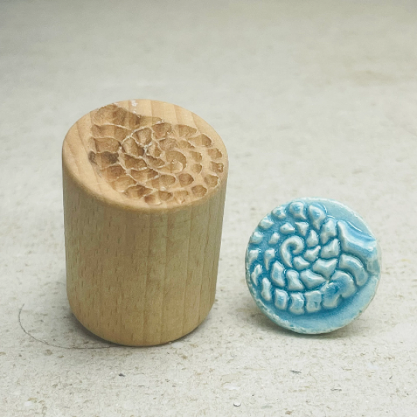 Marine-Nautilus-Ammonite-RS33n Runde Stempel TONA arts