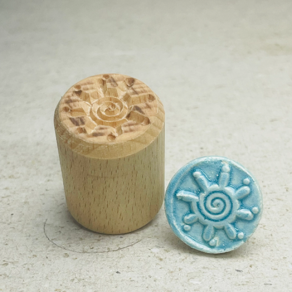 Ornament-Spiral-Sonne - n Runde Stempel TONA arts