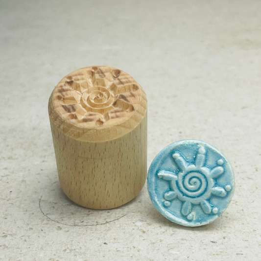 Ornament-Spiral-Sonne - n Runde Stempel TONA arts