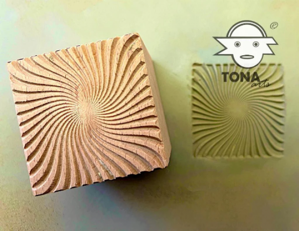 Spirale-2 7 x 7 cm Stempel > Motivstempel > Spiralen TONA arts