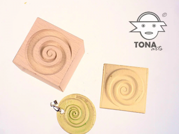 Spirale-21 7 x 7 cm Stempel > Motivstempel > Spiralen TONA arts