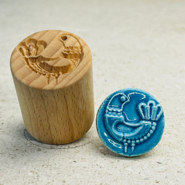 Vogel-Nordischer Stil -2n Runde Stempel TONA arts