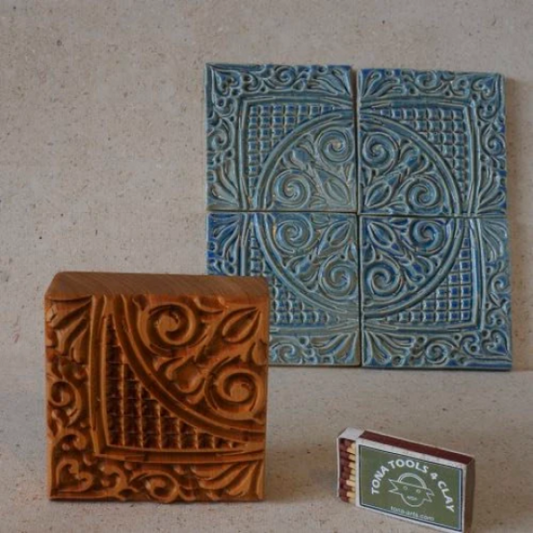 Viertelstempel - VV3q 7 x 7 cm Stempel > Quadratische Stempel > Viertelstempel TONA arts